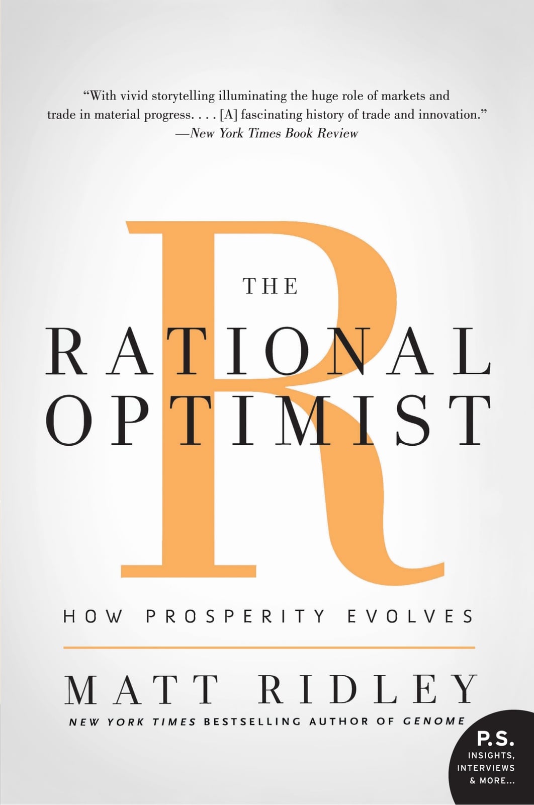 The Rational Optimist - Cover