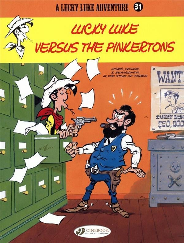 Lucky Luke Versus the Pinkertons - Cover