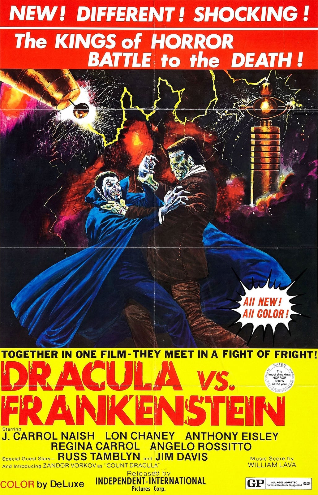 Dracula vs. Frankenstein - Cover