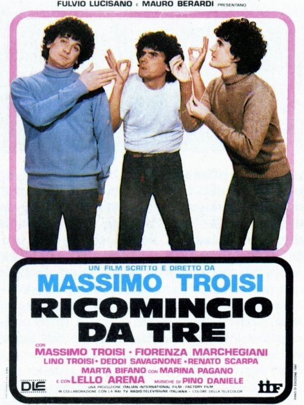 Ricomincio da tre - Cover