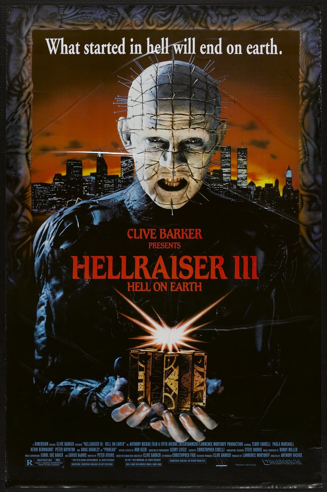 Hellraiser III: Hell on Earth - Cover