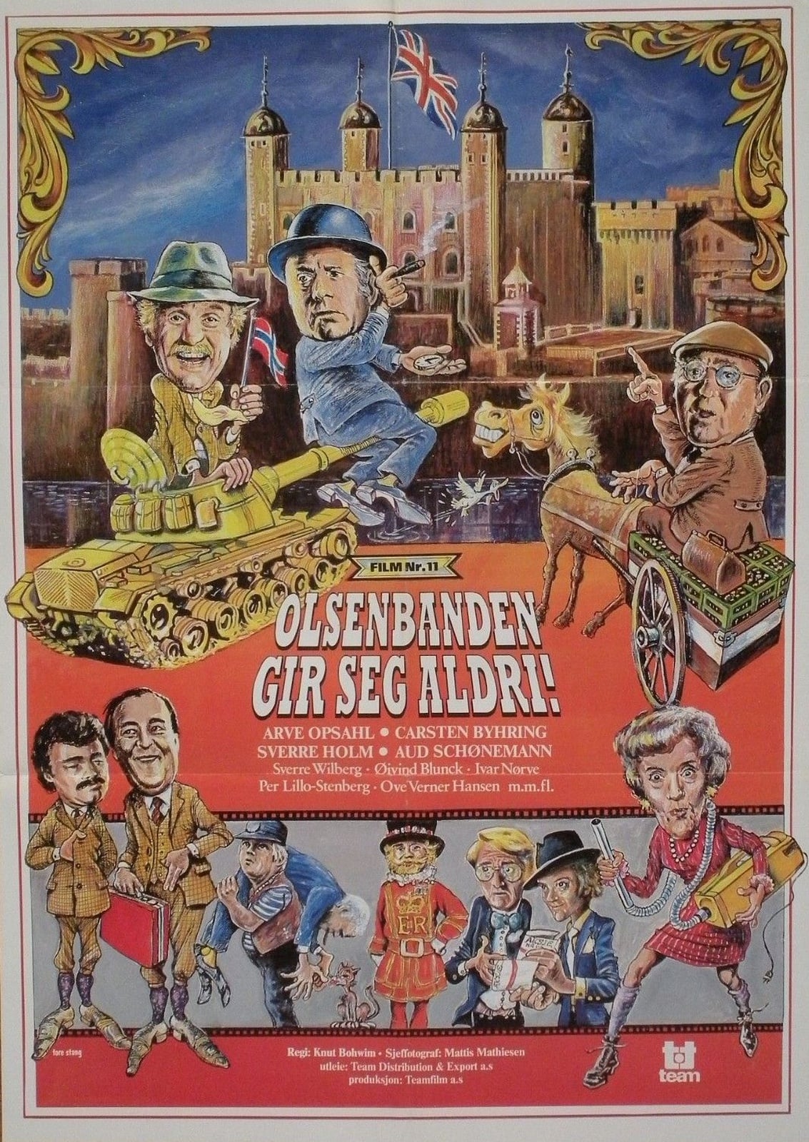 Olsenbanden gir seg aldri! - Cover