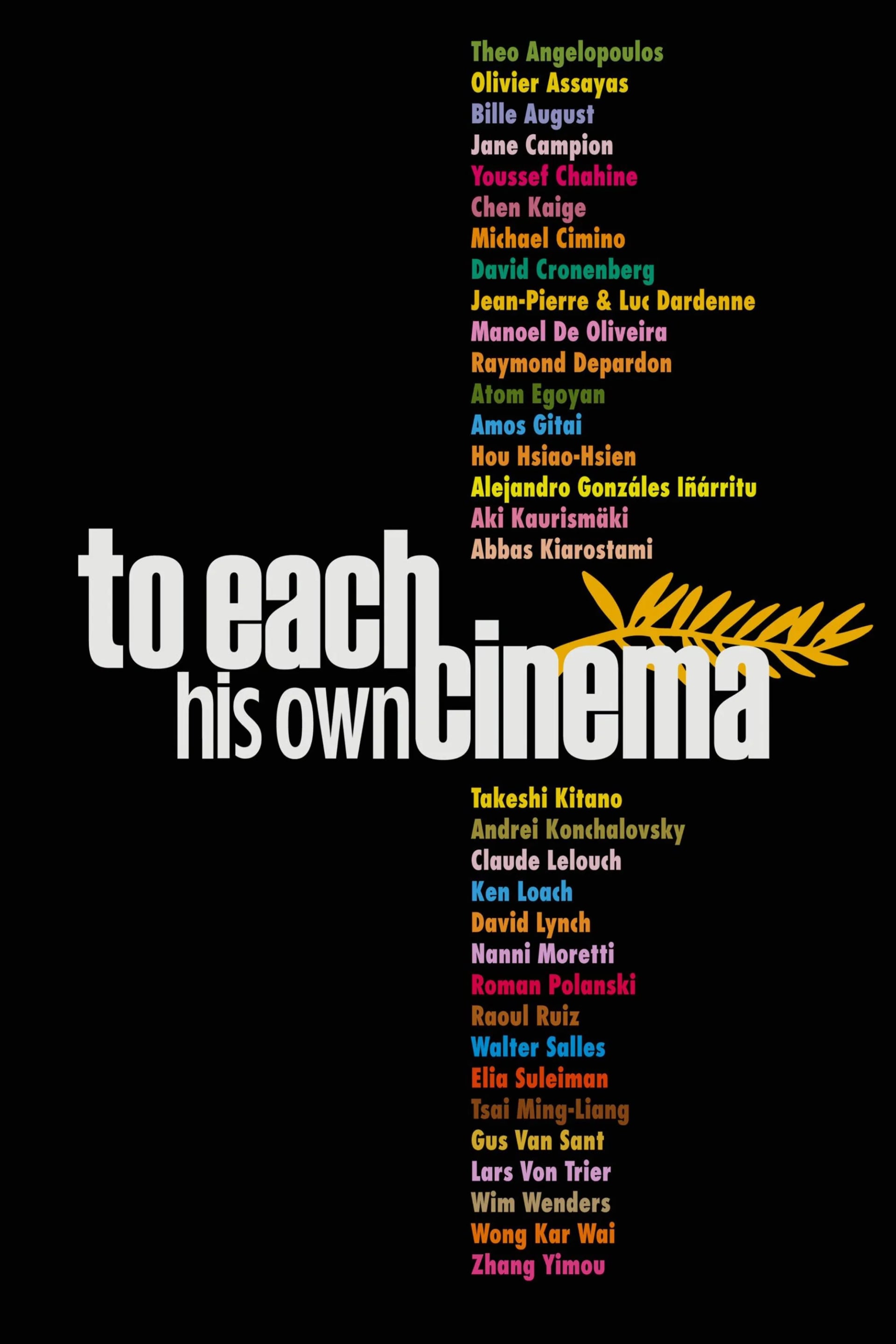 To Each His Own Cinema - Cover